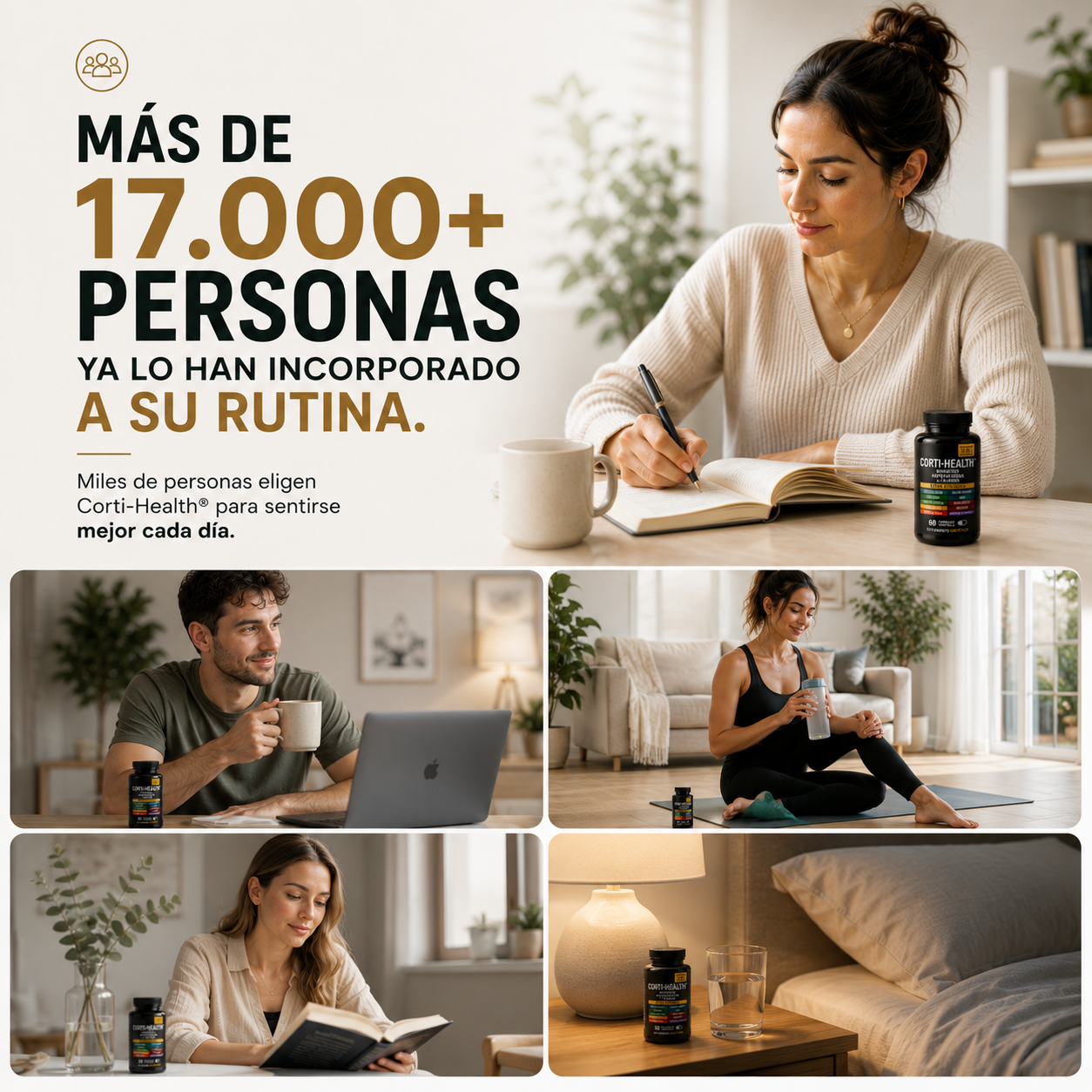 Corti-Health™ 13 en 1 MÁS CALMA. MENOS CORTISOL.