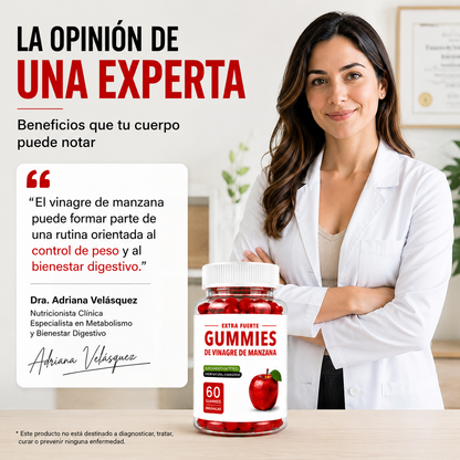 Gummies de Vinagre de Manzana para Control de Peso – 30 Días