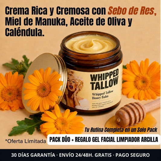 Bálsamo de Sebo de Res con Miel de Manuka y Caléndula – 120 g