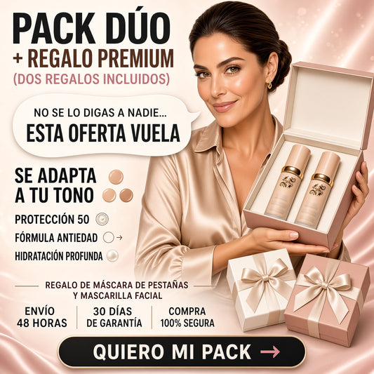 Base Inteligente 5 en 1 con SPF 50 que se Adapta a tu Tono y Perfecciona tu Piel al Instante + 2 Regalos
