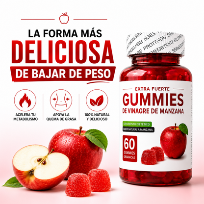 Gummies de Vinagre de Manzana para Control de Peso – 30 Días