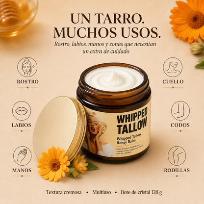 Bálsamo de Sebo de Res con Miel de Manuka y Caléndula – 120 g