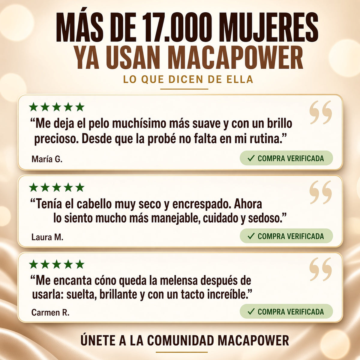 Mascarilla Capilar Reparadora Maca Power 500 ml | Queratina + Proteína de Seda + Maca