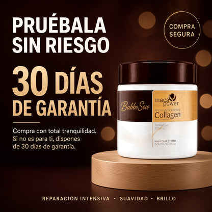 Mascarilla Capilar Reparadora Maca Power 500 ml | Queratina + Proteína de Seda + Maca